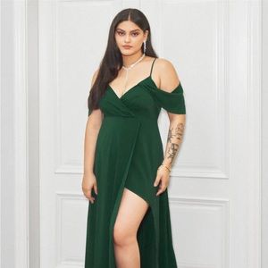 Off shoulder amazing Maxi Plus gown